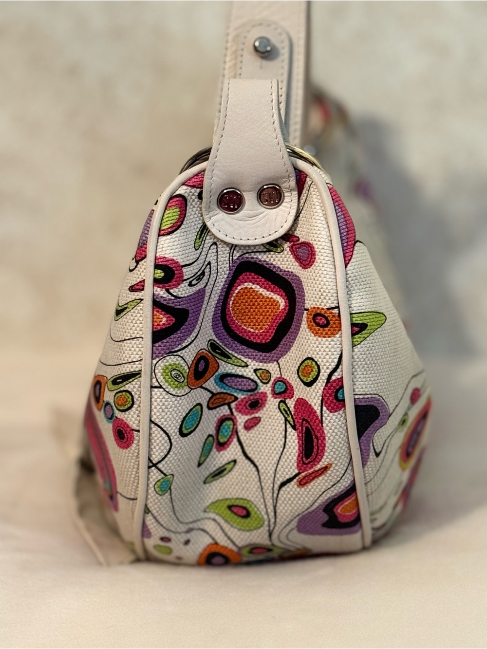 Stuart Weitzman hobo Y2K Abstract Shoulder Bag made in Spain - Picture 4 of 11